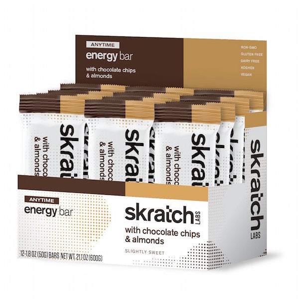 Skratch Labs Anytime Energy Bar Almond Chocolate Chip Box of 12