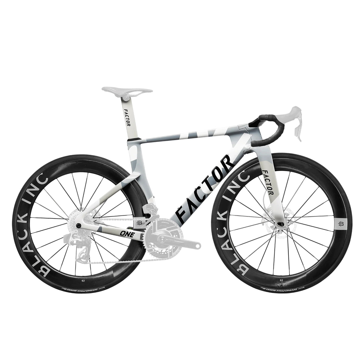 Factor ONE Disc Road Frameset + Black Inc Wheelset