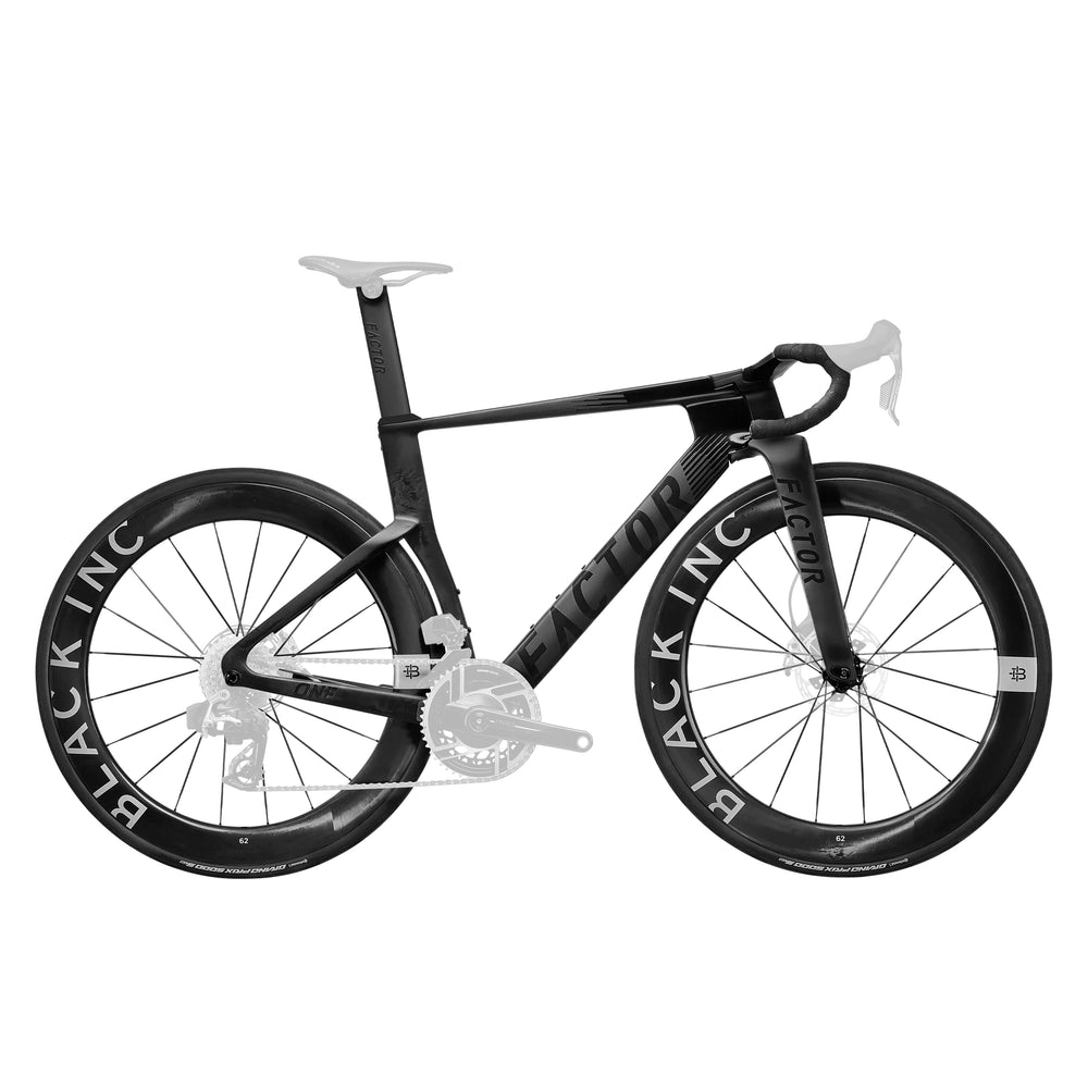 Factor ONE Disc Road Frameset + Black Inc Wheelset