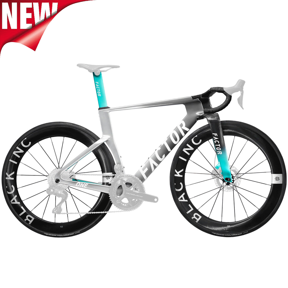 Factor ONE Disc Road Frameset + Black Inc Wheelset