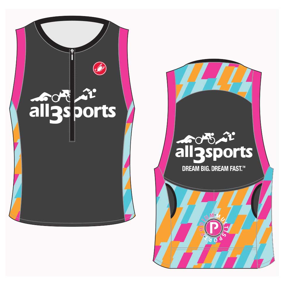 Castelli/all3sports Women's Team Free Tri Top