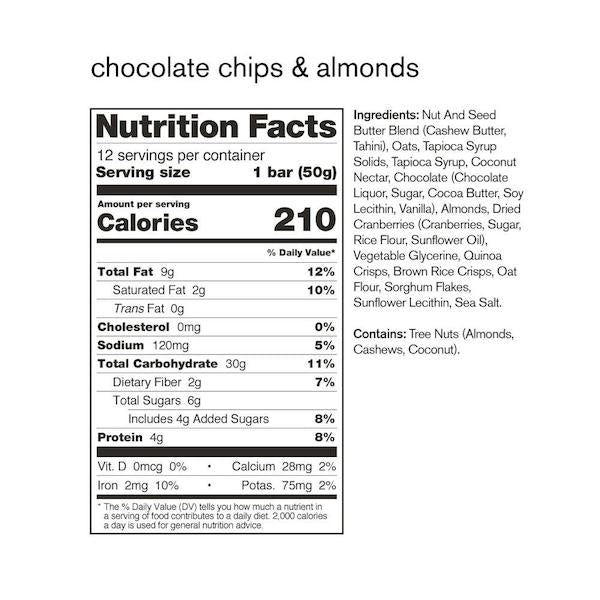 Skratch Labs Anytime Energy Bar Almond Chocolate Chip Box of 12