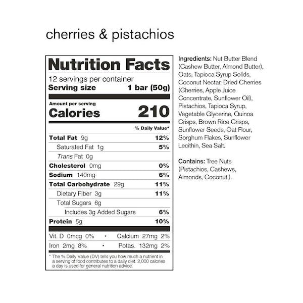Skratch Labs Anytime Energy Bar Cherry/PistachioBox of 12