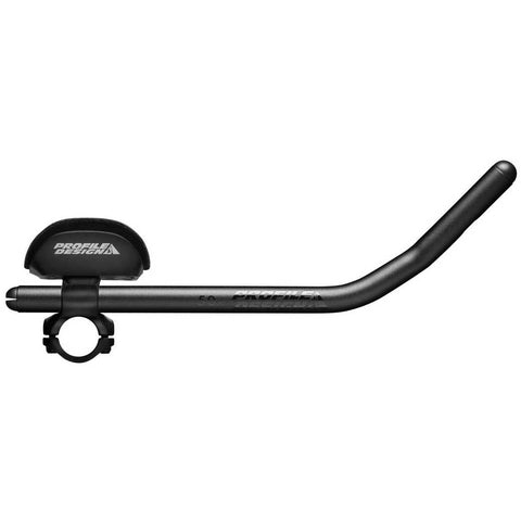 Profile Design Sonic Ergo 50a Double Ski-Bend Aluminum Aerobar: Long 400mm Extension, Sonic Bracket, Ergo Armrest, Black