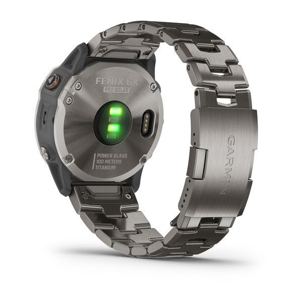 Garmin fenix 6X Solar 51mm Ti, Wristband: Vented Ti Bracelet