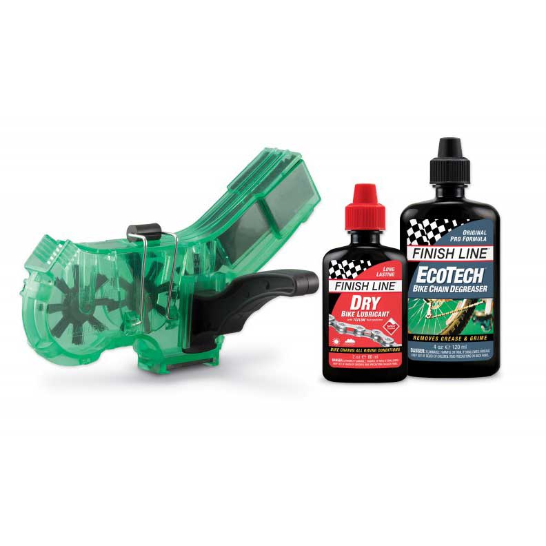 Finish Line Pro Chain Cleaner with 2oz DRY Lube and 4oz Multi Bike Degreaser