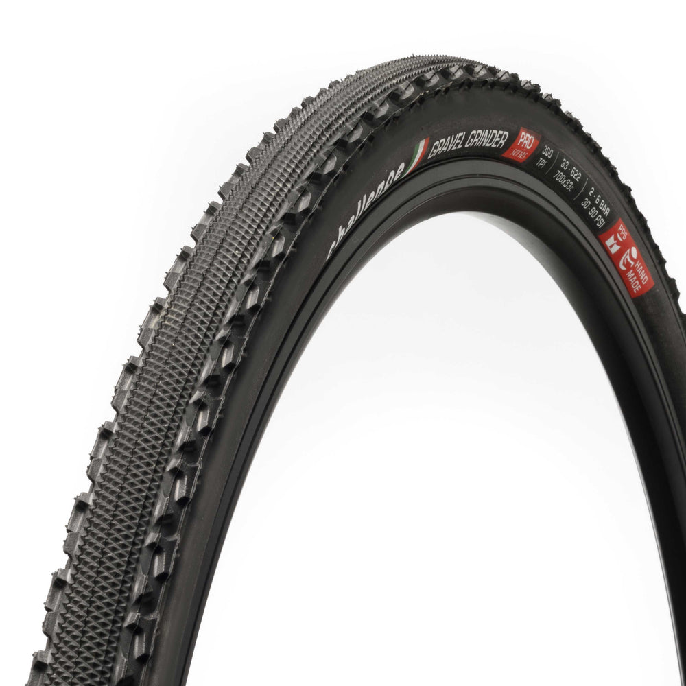 Challenge Gravel Grinder Tire: Handmade Clincher, 260tpi, Black
