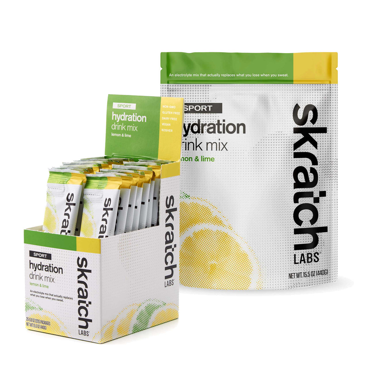 Skratch Labs Sport Hydration Drink Mix: Raspberry Limeade w/Caffeine