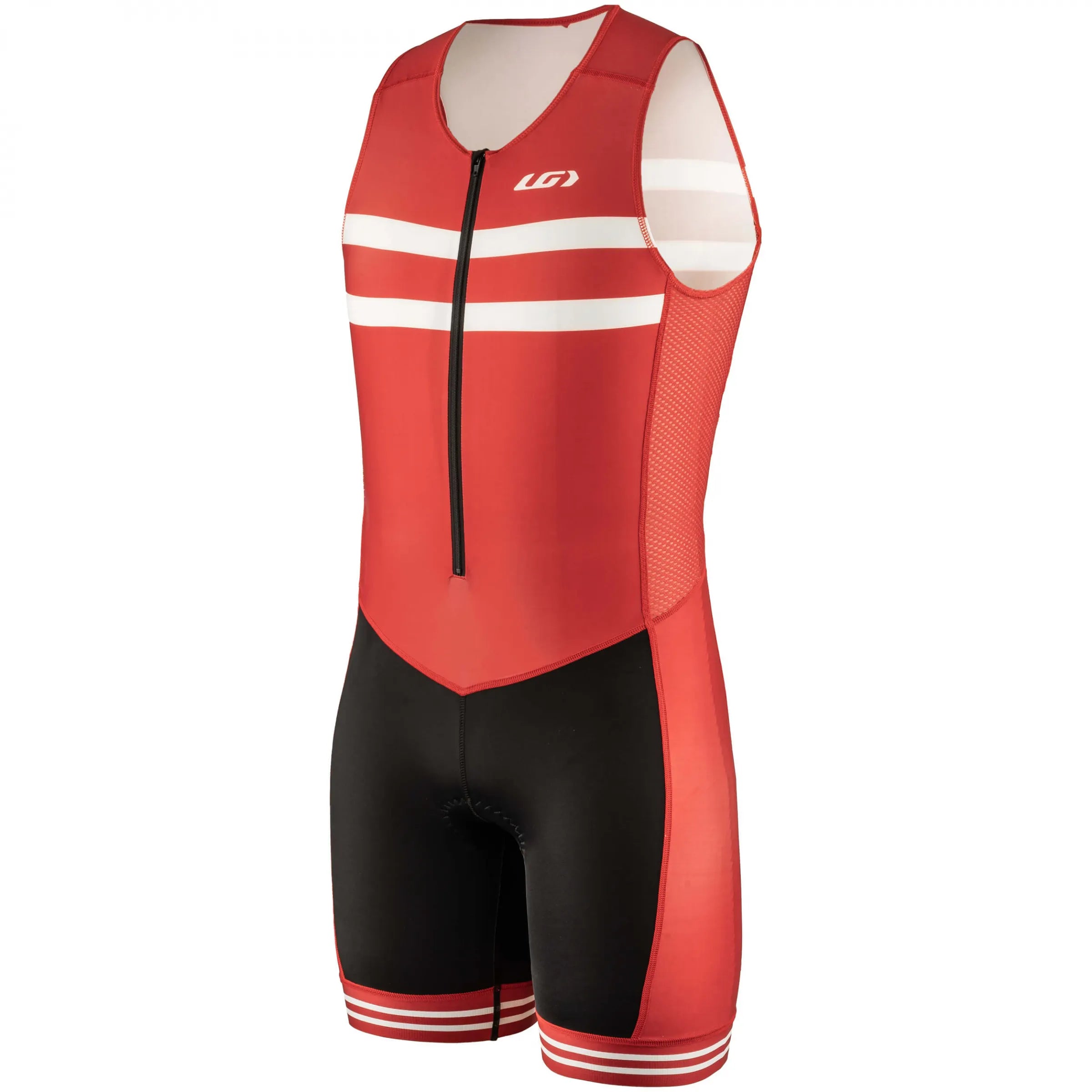 Louis Garneau Red & Black mens cycling jersey Size L.